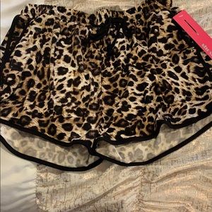 Leopard print shorts